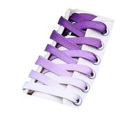 Aeromdale Flat Shoelaces Sneakers Toile Chaussure Lacets Arc-en-ciel Dégradé Motif Shoelaces Sports Shoelace Creative Unisexe 8mm Chaussures Cordes pour Enfants Adultes - H - 120cm