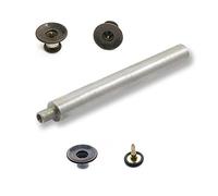 Aeromdale Lot de 10 boutons à main pour jean et marteau de 17 mm avec broches