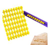 Aeromdale Lot de 72 pcs Alphabet Number & Letter Cookie Biscuit Stamp Embosser Cutter Fondant DIY Outil