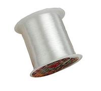 Aeromdale Rouleau de 70 m de cordon élastique en nylon pour bijoux, perles, pêche, transparent (0,25 mm)