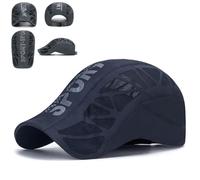 Aeromesh Sport Cap, AeroMesh Cap, Breathable Mesh Design, Ultra-Breathable, Quick-Drying Fabric, Adjustable Buckle (Navy Blue)