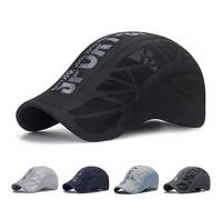 Aeromesh Sport Cap, Breathable Mesh Design Hat for Golf Baseball Running Cycling Outdoor Activities (Black)