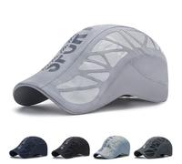 Aeromesh Sport Cap, Breathable Mesh Design Hat for Golf Baseball Running Cycling Outdoor Activities (Light Gray)