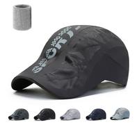 Aeromeshs Sport Cap, Ultra-Breathable Sun Protection Mesh Running Hat for Men, Lightweight Quick-Dry Baseball Cap with Adjustable Fit (Dark Gray)