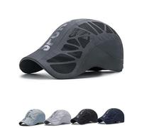 Aeronash Sport Cap,Ultra-Breathable Performance Mesh Cap,Drying Fabric Machine Washable Sports Caps for Men & Women (Medium Gray)