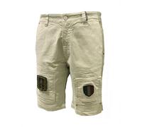 Aeronautica Militare Bermuda Pilote Anti-G BE216 Vert délavé, pour homme, shorts, short Pilot, Vert délavé, M