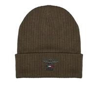 Aeronautica Militare Bonnet Bonnet Bonnet CU070 pour homme Casquette, vert militaire, L