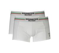 Aeronautica Militare, Homme, Sous-vêtements, Blanc, Taille: 2XL Boxers en Coton, Taille Élastique, Logo