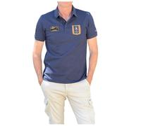 Aeronautica Militare, Homme, Tops, Bleu, Taille: M Polo à Manches Courtes