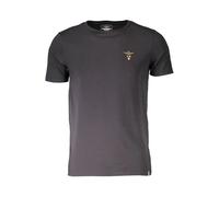 Aeronautica Militare, Homme, Tops, Noir, Taille: M T-shirt Noir en Coton avec Logo