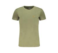 Aeronautica Militare, Homme, Tops, Vert, Taille: XL T-shirt en Coton Vert avec Imprimé