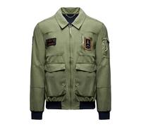 Aeronautica Militare, Homme, Vestes, Vert, Taille: 3XL Giacca Pilot Tecnica Patch Ab3049Uct04290