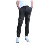 Aeronautica Militare - Pantalon Jogging Anti-G en Coton - Homme - Jeans - Noir - Taille: M