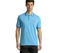 AERONAUTICA MILITARE Polo en piqué de coton avec logo bleu turquoise, multicolore, Large