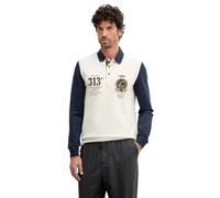 Aeronautica Militare Polo homme à manches longues 252PO1890UP00400 8057630620490 - XL, beige, Small