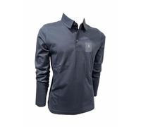 Aeronautica Militare Polo PO1889 Flèches Trecolori pour homme, chemise, manches longues, bleu, 3XL