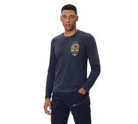 Aeronautica Militare T-shirt à manches longues TS2467 pour homme, T-Shirt, Flèches Tricolor, bleu, XL