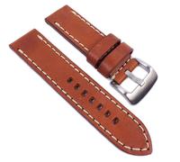 Aéronautica Vintage Bracelet de Rechange Bande Optique Cuir Marron Clair 26mm