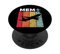 Aéroport MEM de Memphis PopSockets PopGrip Adhésif