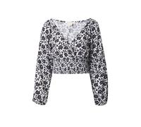 AÉROPOSTALE Chemisier noir / blanc, Taille L