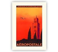 Aéropostale L'Afrique du Nord - DES GACHONS - années 30 - 60x80cm - AFFICHE G