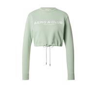 AÉROPOSTALE Sweat-shirt vert pastel / blanc, Taille XL