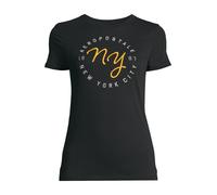 AÉROPOSTALE T-shirt jaune / noir / blanc, Taille XS