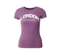 AÉROPOSTALE T-shirt 'LONDON' violet / blanc naturel, Taille S