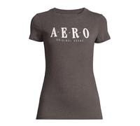 AÉROPOSTALE T-shirt 'STARS' gris foncé / rose / blanc, Taille XS