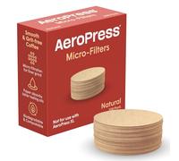 AeroPress AeroPress Lot de 200 microfiltres en papier naturel, filtres à café ronds non blanchis pour cafetières, accessoires de café indispensables, standard, 1 paquet
