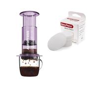 AeroPress - Nouveau pack spécial avec cafetière violet clair + 350 microfiltres