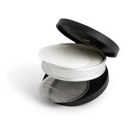 AeroPress Support de filtre à café de voyage, étui de filtre à café à double compartiment pour filtres AeroPress standard et XL, rangement en aluminium étanche pour filtres en papier et métal, compact