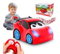 AEROQUEST Voiture télécommandée, jouet voiture télécommandée avec lumières et sons pour garçons, filles et tout-petits âgés de 1 à 3 ans, 2 à 4 ans, 4 à 7 et 3 ans