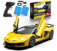 AEROQUEST Voiture télécommandée Lamborghini 1:14, 2,4 GHz sous licence officielle Lamborghini modèle RC jouet voiture pour garçons filles cadeau d'anniversaire