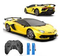 AEROQUEST Voiture télécommandée pour Lamborghini, sous licence officielle Lambo Hobby Rc Cars avec phare, voiture de course 2,4 GHz pour garçon et fille de 4 à 12 ans, 12 km/h, cadeau d'anniversaire