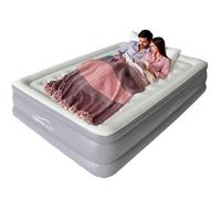 AeroRest Matelas gonflable Supreme Plush XL 2 places | 210 cm de longueur | Avec pompe électrique intégrée (Queen (Standard américain))