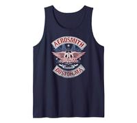 Aerosmith Boston Pride Rock Musique Officiel Fan Merch Débardeur, Homme, Bleu Marine, XL