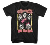Aerosmith Eat The Rich Devilish Men's T Shirt Skulls Rock Band Album ConcertBlackS