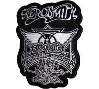 Aerosmith - Ecusson à repasser "Permanent Vacation" RO13671 (taille unique) (Noir/Argent)