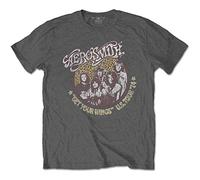 Aerosmith 'Get Your Wings Cheetah' (Charcoal) T-Shirt (Medium)