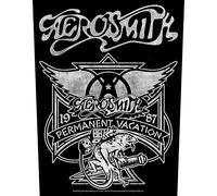 Aerosmith - Patch "Permanent Vacation" RO7095 (taille unique) (Noir/Blanc)