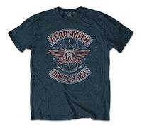 Aerosmith - T-Shirt # L Blue Unisex # Boston Pride [Import]