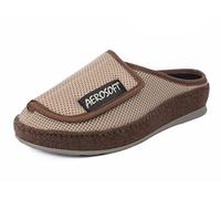 Aerosoft mules 6032-4P Chausson Femmes Hommes respirantes antidérapantes (Beige, Numeric_37)