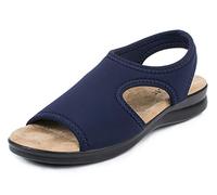 Aerosoft Sandales stretch 05 pour femme, extra légères et élastiques (bleu, 42)