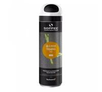 Aérosol de 500 ml de peinture de marquage fluorescente temporaire Tempo T.P. - Couleur blanc