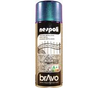 Aérosol de peinture acrylique à effet métalisé couleur bleu 400 ml - NESPOLI - 180203