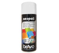 NESPOLI Aérosol peinture professionnelle effet satiné blanc neige 400mL