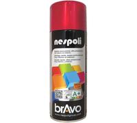 Aérosol de peinture décorative couleur rouge feu brillant 400 ml - NESPOLI - 180009