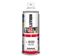 Pinty Plus Peinture en spray Acrylique mat Blanc pur RAL 9010 400 ml
