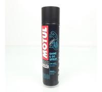 Aérosol entretien carénage Motul E10 Shine & Go Spray 400mL pour moto Neuf